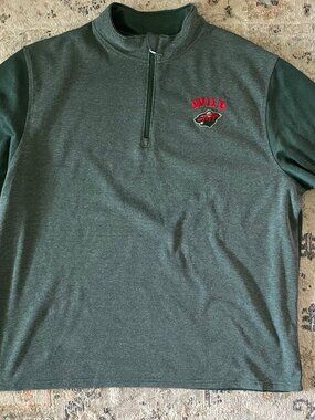 NHL shop Minnesota Wild green quarter zip